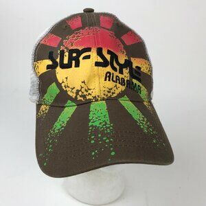 SURF STYLE Alabama Strapback Mesh Hat Cap SUNBURST Red Yellow Rasta
